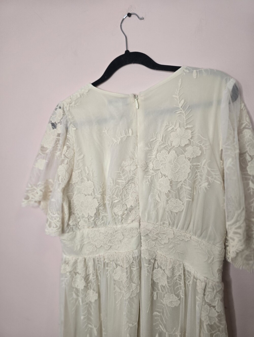 Baltic Born Cream Lace Floral Maxi Dress - Picture 4 of 5